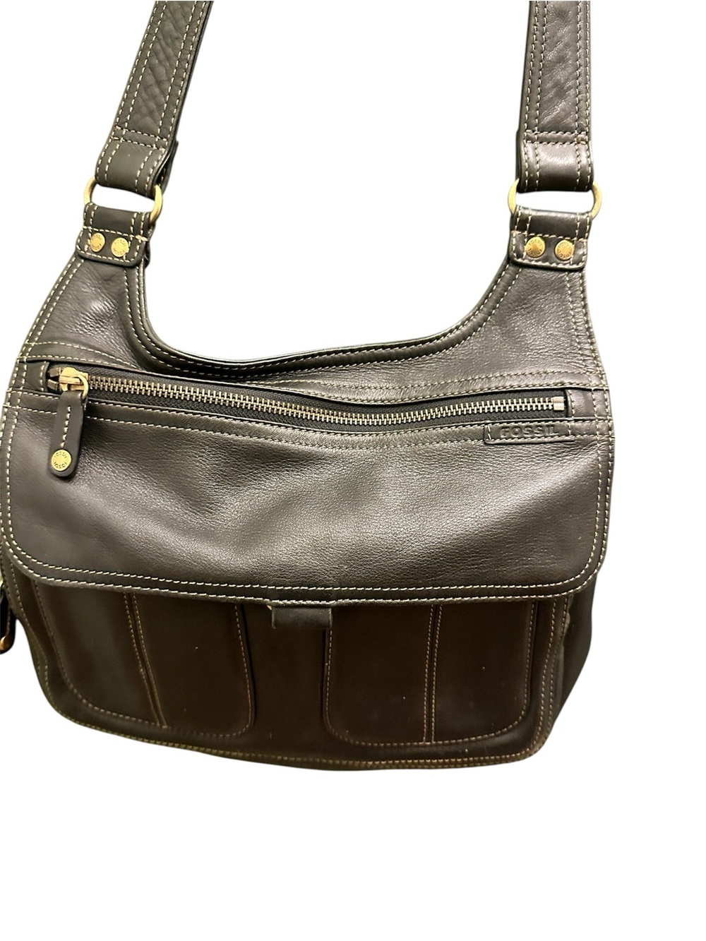 Fossil leather Purse Y2K Bag